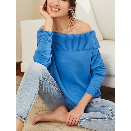 LA Angels Sweter w kolorze niebieskim ze sklepu Limango Polska w kategorii Swetry damskie - zdjęcie 187629430