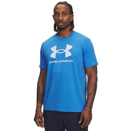 Under Armour Koszulka sportowa w kolorze niebieskim ze sklepu Limango Polska w kategorii T-shirty męskie - zdjęcie 187629453