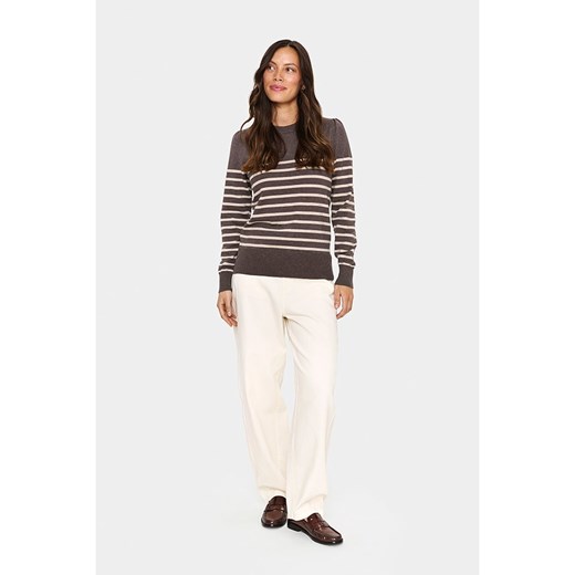 SAINT TROPEZ Sweter w kolorze brązowym ze sklepu Limango Polska w kategorii Swetry damskie - zdjęcie 187629681