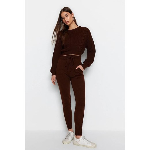 trendyol 2-częściowy zestaw w kolorze ciemnobrązowym ze sklepu Limango Polska w kategorii Swetry damskie - zdjęcie 187629922