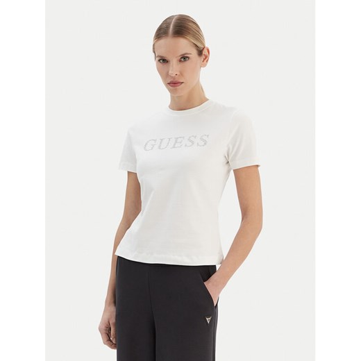 Guess T-Shirt V6RI20 J1314 Biały Regular Fit ze sklepu MODIVO w kategorii Bluzki damskie - zdjęcie 187630112