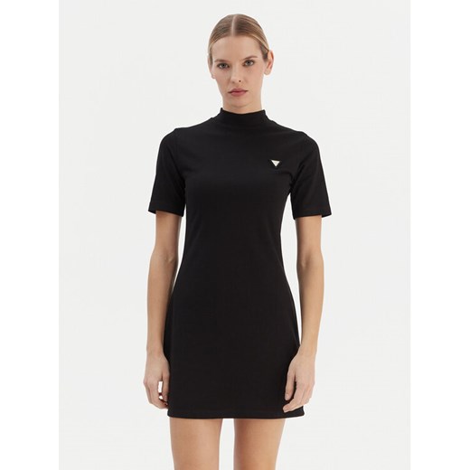 Guess Sukienka codzienna V6RK04 J1314 Czarny Regular Fit ze sklepu MODIVO w kategorii Sukienki - zdjęcie 187630144