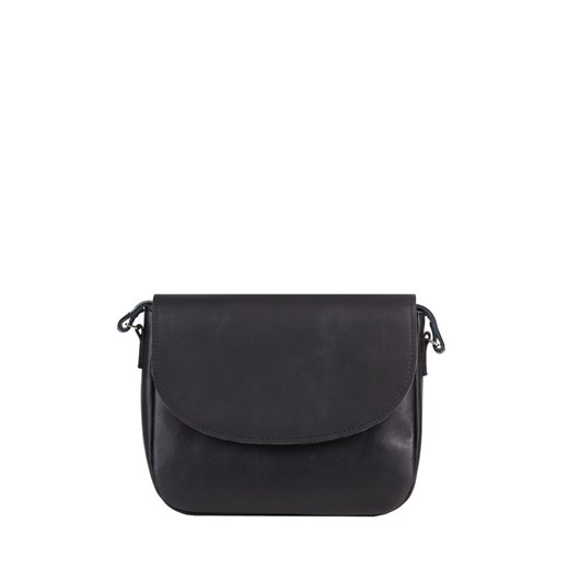 czarna torebka damska skórzana na ramię  Camila ze sklepu Słoń Torbalski w kategorii Listonoszki - zdjęcie 187630424