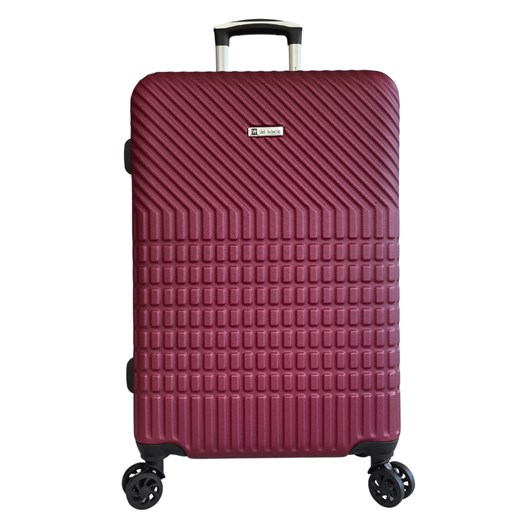 bordowa walizka średnia High Class Collection 66 cm ze sklepu Słoń Torbalski w kategorii Walizki - zdjęcie 187630442