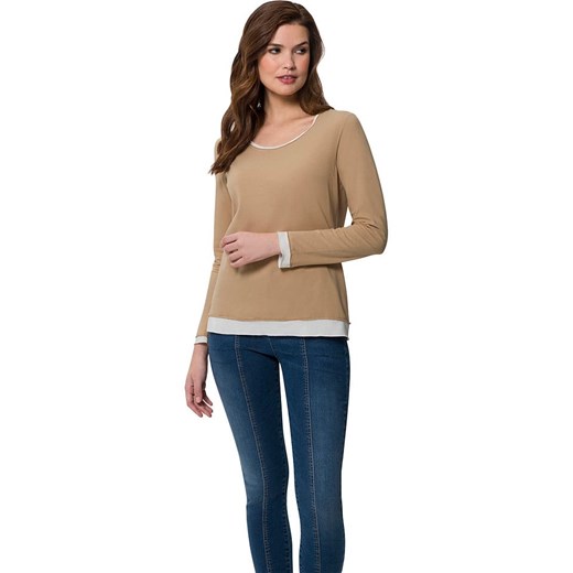 Heine Koszulka w kolorze jasnobrązowym ze sklepu Limango Polska w kategorii Bluzki damskie - zdjęcie 187630644