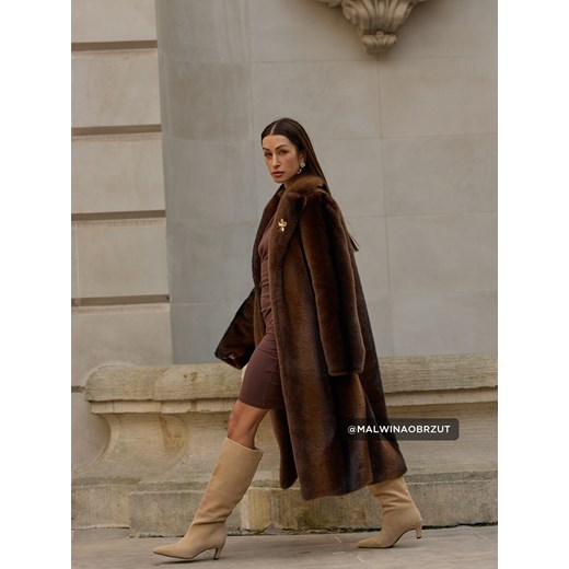 Mohito - Sztuczne futro - ciemnobrązowy Mohito 34 Mohito