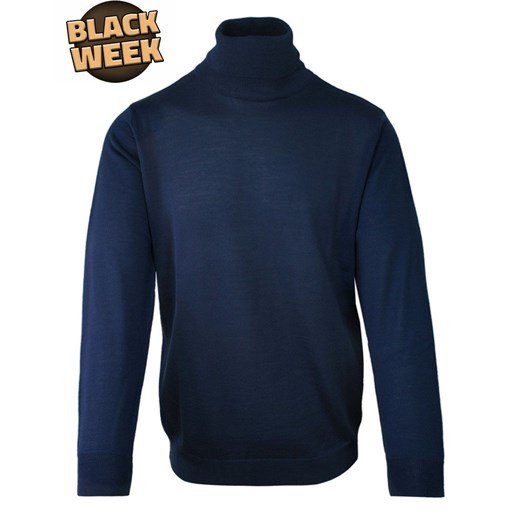 GOLF Niebieski, Atramentowy Klasyczny Wełna Merynosa, Męski - MM Classic Mm Classic L wyprzedaż JegoSzafa.pl