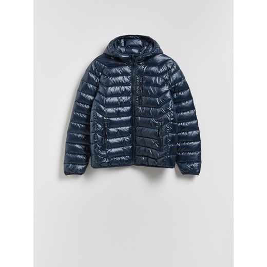 Reserved - Pikowana kurtka z kapturem - granatowy ze sklepu Reserved w kategorii Kurtki męskie - zdjęcie 187631643