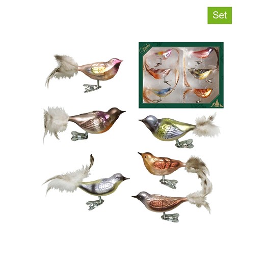 Krebs Glas Lauscha Ozdoby choinkowe (6 szt.) ze wzorem ze sklepu Limango Polska w kategorii Dekoracje bożonarodzeniowe - zdjęcie 187632602