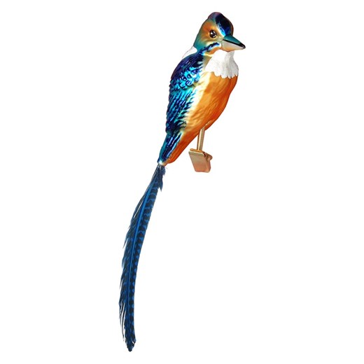 Krebs Glas Lauscha Ozdoba choinkowa w kolorze niebieskim - dł. 15 cm ze sklepu Limango Polska w kategorii Dekoracje bożonarodzeniowe - zdjęcie 187632612