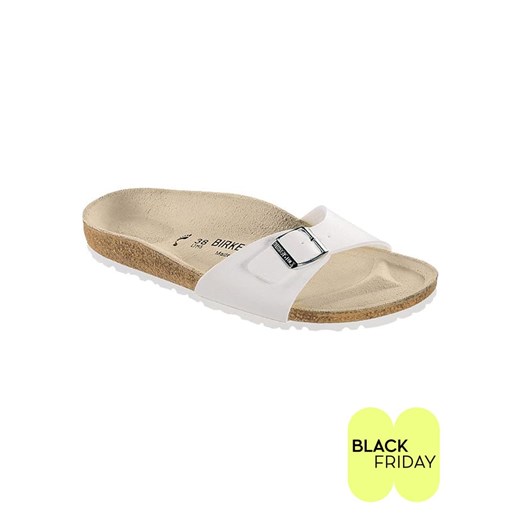 Birkenstock Klapki &quot;Madrid&quot; w kolorze białym ze sklepu Limango Polska w kategorii Klapki damskie - zdjęcie 187632630