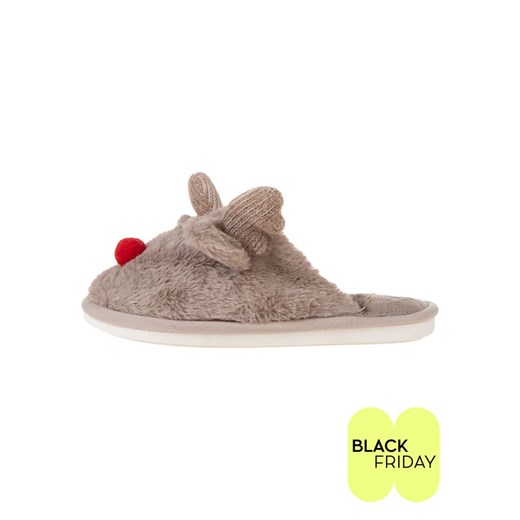 Confly Kapcie w kolorze szarobrązowym ze sklepu Limango Polska w kategorii Kapcie damskie - zdjęcie 187632650