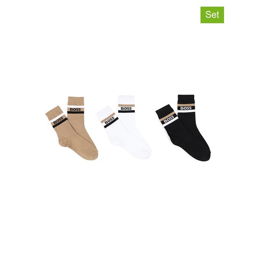 Hugo Boss Kids Skarpety (3 pary) ze wzorem ze sklepu Limango Polska w kategorii Skarpetki dziecięce - zdjęcie 187632712