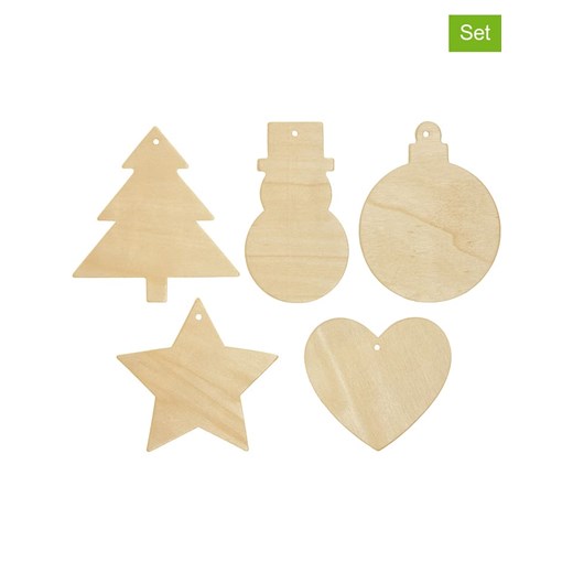 SUNNYSUE Zawieszki (5 szt.) &quot;Winter&quot; w kolorze brązowym ze sklepu Limango Polska w kategorii Zabawki - zdjęcie 187632783