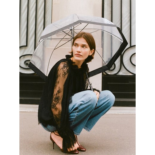 Reserved - Koronkowa bluzka - czarny ze sklepu Reserved w kategorii Bluzki damskie - zdjęcie 187633033