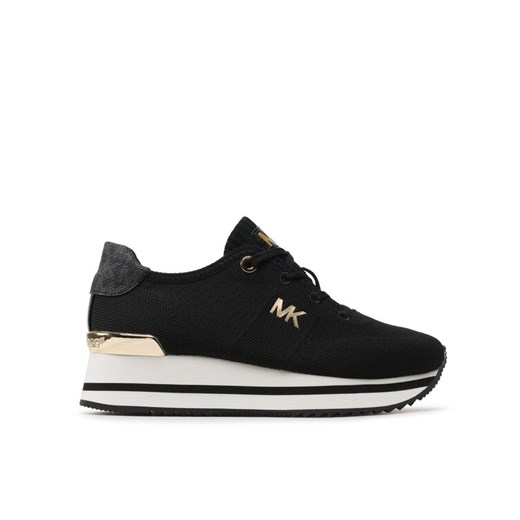 MICHAEL Michael Kors Sneakersy Monique Knit Trainer 43F1MQFSBD Czarny ze sklepu MODIVO w kategorii Buty sportowe damskie - zdjęcie 187633520