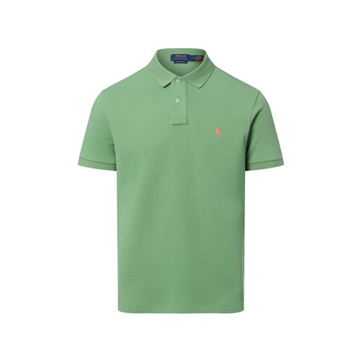 Polo Ralph Lauren Męska koszulka polo Mężczyźni Bawełna zielony jednolity ze sklepu vangraaf w kategorii T-shirty męskie - zdjęcie 187633744