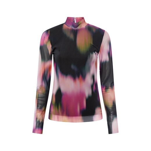 Y.A.S Damska koszulka z długim rękawem - YASMindy Kobiety Sztuczne włókno czarny nadruk ze sklepu vangraaf w kategorii Bluzki damskie - zdjęcie 187633750