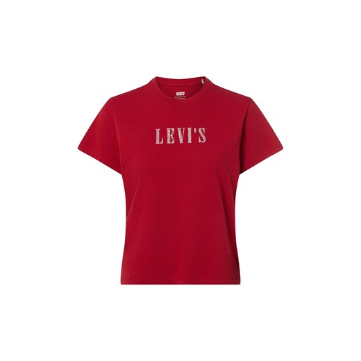 Levi's Koszulka damska Kobiety stras czerwony jednolity ze sklepu vangraaf w kategorii Bluzki damskie - zdjęcie 187633754