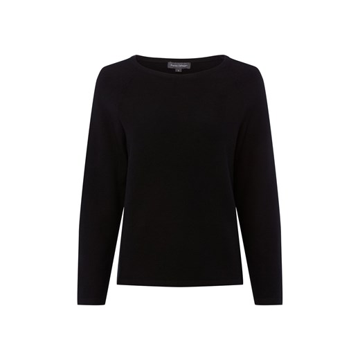 Franco Callegari Sweter damski z dzianiny Kobiety Bawełna czarny jednolity ze sklepu vangraaf w kategorii Swetry damskie - zdjęcie 187633773