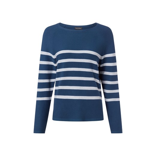 Franco Callegari Sweter damski z dzianiny Kobiety Bawełna indygo w paski ze sklepu vangraaf w kategorii Swetry damskie - zdjęcie 187633774