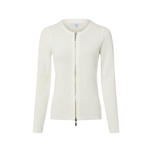Lund Kardigan damski Kobiety Bawełna écru jednolity ze sklepu vangraaf w kategorii Swetry damskie - zdjęcie 187633800
