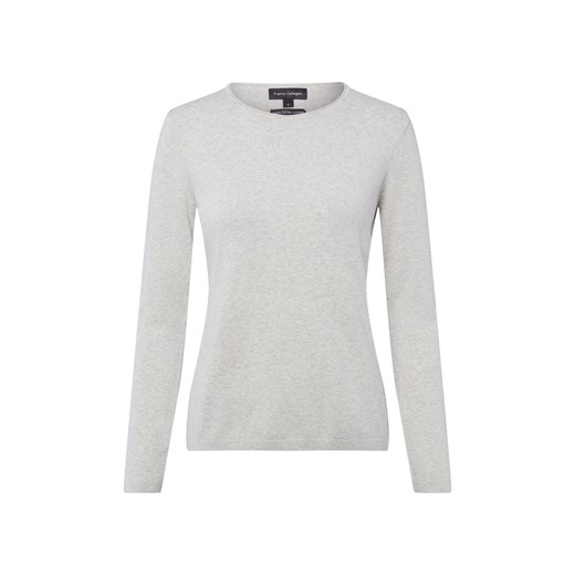 Franco Callegari Damski sweter z dzianiny z zawartością kaszmiru Kobiety jasny szary marmurkowy ze sklepu vangraaf w kategorii Swetry damskie - zdjęcie 187633814