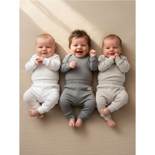 Sinsay - Legginsy 3 pack - biały Sinsay 68 (3-6 m) Sinsay