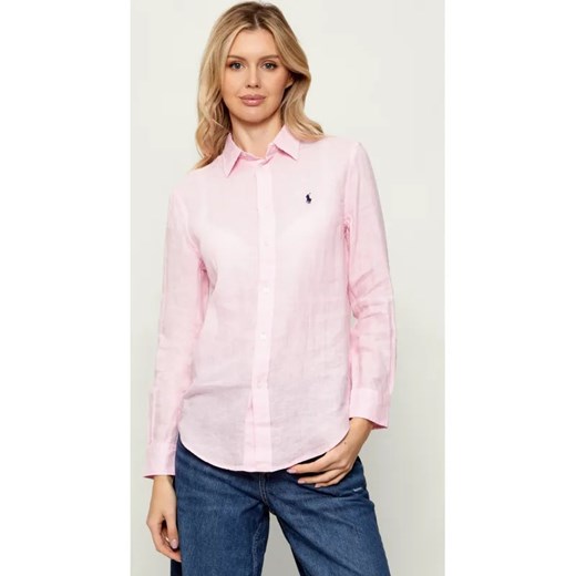 POLO RALPH LAUREN Lniana koszula | Classic fit ze sklepu Gomez Fashion Store w kategorii Koszule damskie - zdjęcie 187635184