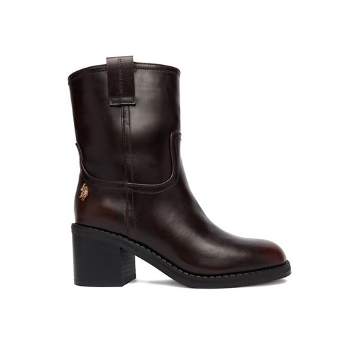 U.S. Polo Assn. Botki EO-KATIA001W/EY1 Brązowy ze sklepu MODIVO w kategorii Botki - zdjęcie 187635370