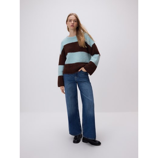 Reserved - Sweter z dodatkiem wełny - wielobarwny Reserved XL Reserved