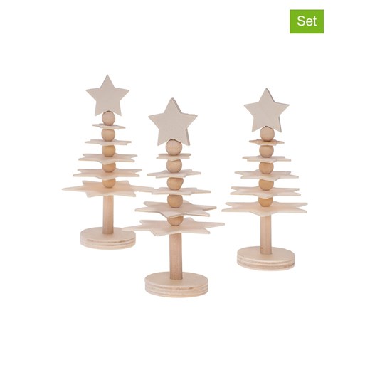 SUNNYSUE Choinki (3 szt.) w kolorze jasnobrązowym ze sklepu Limango Polska w kategorii Zabawki - zdjęcie 187636881