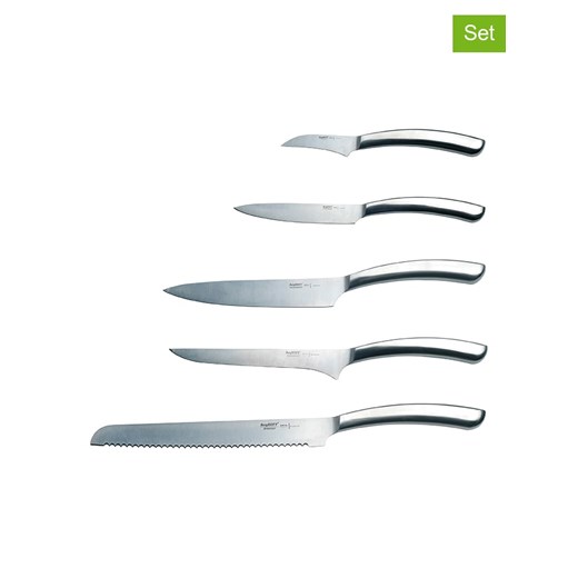 BergHOFF 5-częściowy zestaw noży w kolorze srebrnym ze sklepu Limango Polska w kategorii Noże kuchenne - zdjęcie 187636973