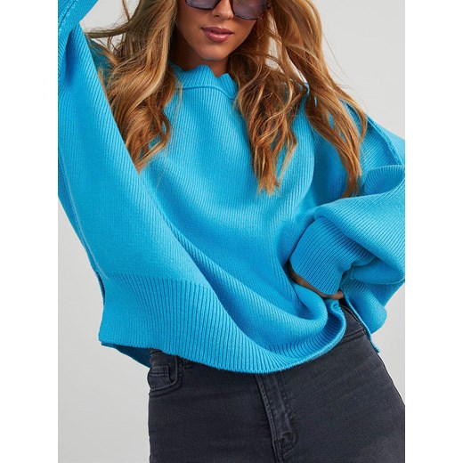 LA Angels Sweter w kolorze błękitnym ze sklepu Limango Polska w kategorii Swetry damskie - zdjęcie 187637411