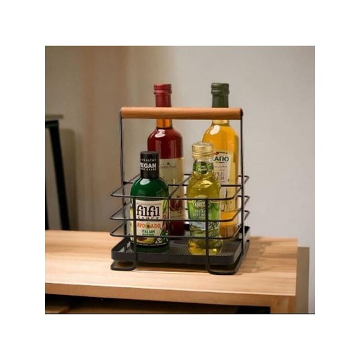 Violeta Home Organizer kuchenny w kolorze czarno-jasnobrązowym - 34 x 43 x 18 cm ze sklepu Limango Polska w kategorii Akcesoria i przechowywanie - zdjęcie 187637510