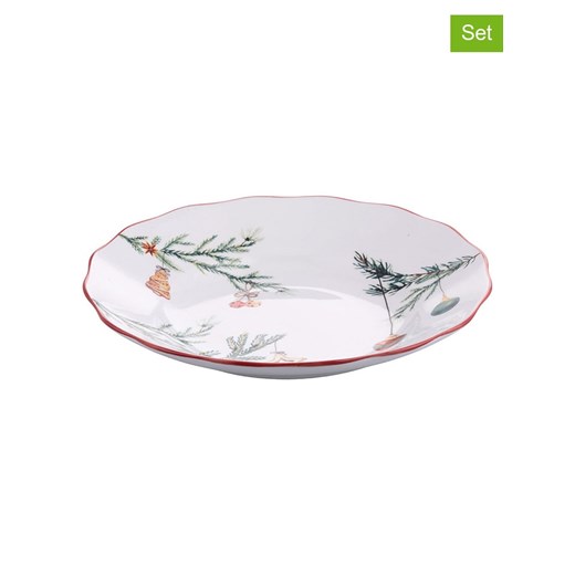 Villa d´Este Talerze głębokie (6 szt.) w kolorze biało-zielono-czerwonym - Ø 22,5 cm ze sklepu Limango Polska w kategorii Naczynia - zdjęcie 187637563