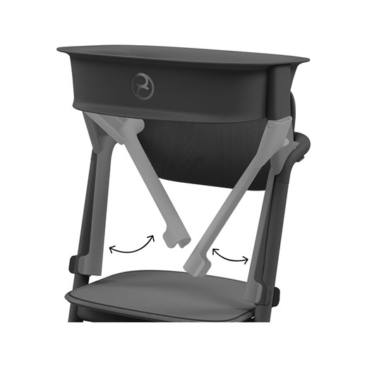 Cybex Wkładka w kolorze czarnym do krzesełka &quot;Lemo&quot; ze sklepu Limango Polska w kategorii Fotele dziecięce - zdjęcie 187637604