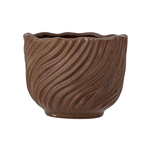 Bloomingville Doniczka &quot;Sella&quot; w kolorze brązowym - wys. 11 x Ø 14 cm ze sklepu Limango Polska w kategorii Doniczki i osłonki - zdjęcie 187637721