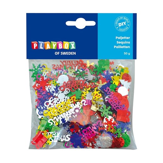 Playbox Cekiny (50 g) &quot;Christmas&quot; - 3+ ze sklepu Limango Polska w kategorii Zabawki - zdjęcie 187638124