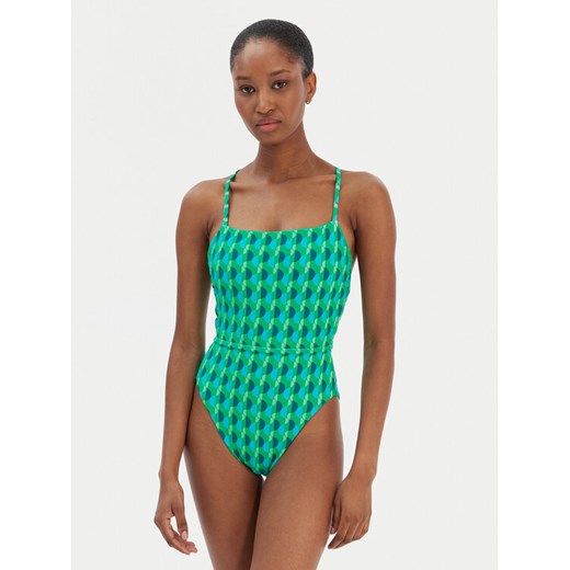 Seafolly Strój kąpielowy Sorrento 11201-277 Zielony ze sklepu MODIVO w kategorii Stroje kąpielowe - zdjęcie 187638980