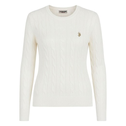 U.S. Polo Assn. Sweter w kolorze białym ze sklepu Limango Polska w kategorii Swetry damskie - zdjęcie 187639863