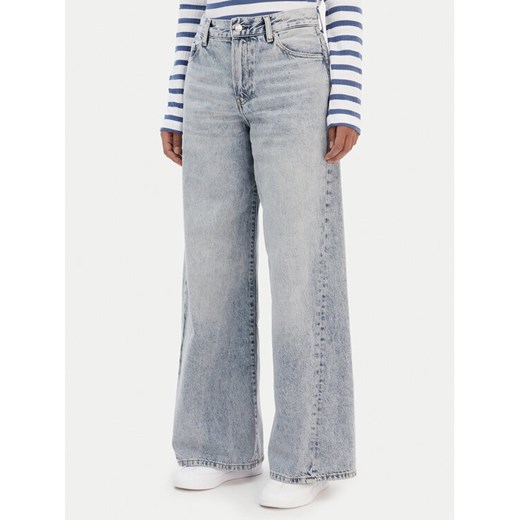 Tommy Hilfiger Jeansy 70's WW0WW48519 Niebieski Wide Leg ze sklepu MODIVO w kategorii Jeansy damskie - zdjęcie 187640393