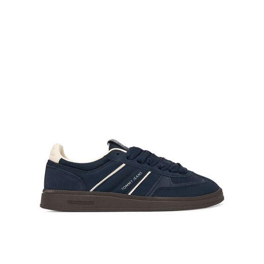 Tommy Jeans Sneakersy The Greenwich Edge Suede EN0EN02924 Granatowy ze sklepu MODIVO w kategorii Buty sportowe damskie - zdjęcie 187640401