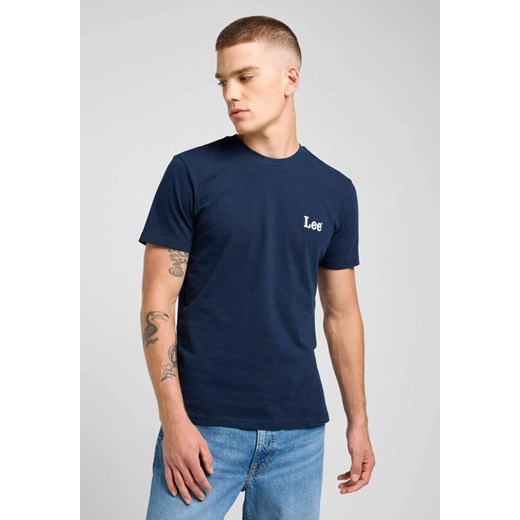 MESKA KOSZULKA LEE SS SMALL LOGO TEE RIVET NAVY 112370502 ze sklepu YouNeedit.pl w kategorii T-shirty męskie - zdjęcie 187640724