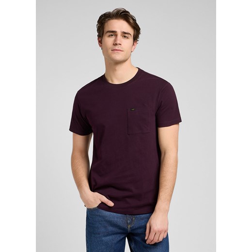 MESKA KOSZULKA LEE ULTIMATE POCKET TEE DEEP WINE 112370495 ze sklepu YouNeedit.pl w kategorii T-shirty męskie - zdjęcie 187640753
