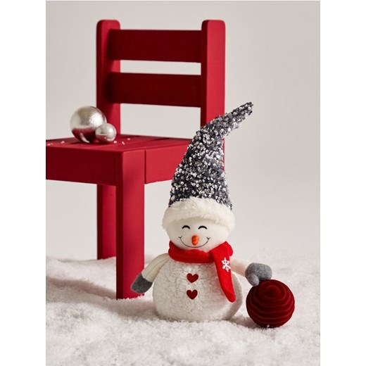 Sinsay - Dekoracja świąteczna w kształcie bałwana - biały ze sklepu Sinsay w kategorii Dekoracje bożonarodzeniowe - zdjęcie 187641272