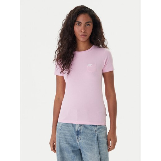 Guess Jeans T-Shirt W5RI52 J1314 Różowy Regular Fit ze sklepu MODIVO w kategorii Bluzki damskie - zdjęcie 187641722