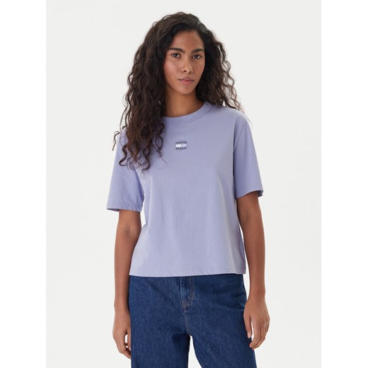 Tommy Jeans T-Shirt Badge DW0DW22202 Niebieski Boxy Fit ze sklepu MODIVO w kategorii Bluzki damskie - zdjęcie 187641772