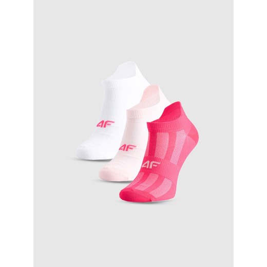 Dziewczęce skarpetki treningowe (3-pack) 4F 4FJWMM00UFSOF260 - multikolor ze sklepu Sportstylestory.com w kategorii Skarpetki dziecięce - zdjęcie 187642153