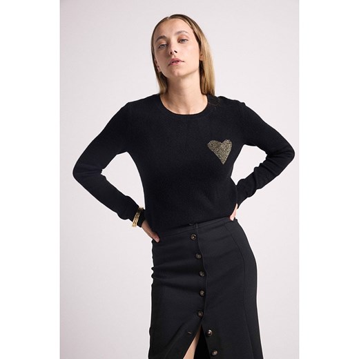 Maison Héritage Cashmere Kaszmirowy sweter w kolorze czarnym ze sklepu Limango Polska w kategorii Swetry damskie - zdjęcie 187642622